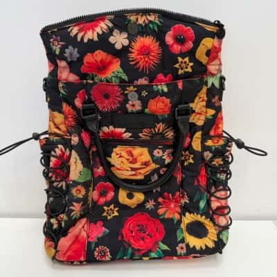 Desigual Floral Backpack / Multi Strap Bag 