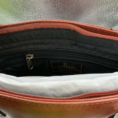 Womens Cellini Genuine Leather Bag (Black/Brown)