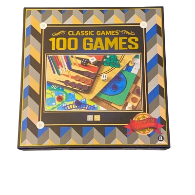 Premium Quality 100 Classic Games Board Game Pack 