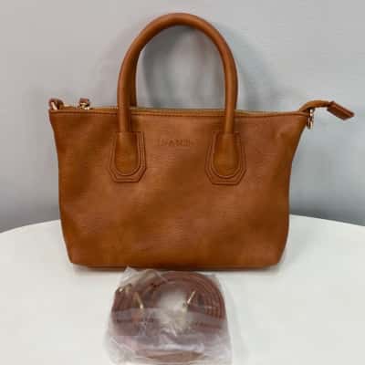  Liv & Milly Womens Small Handbag / Shoulder Bag Brown 