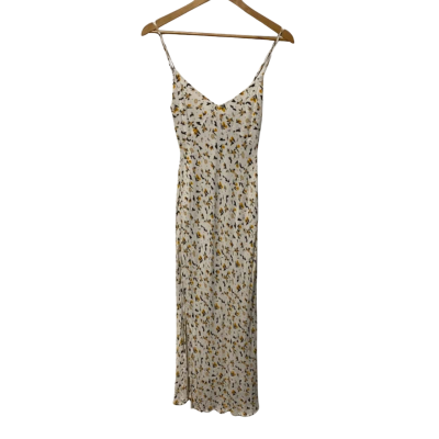 RUNAWAY x Billy J Womens  Size 8 / S Floral Dress / Maxi Dress Floral / White 