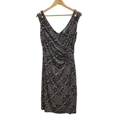 Blue Illusion Women's Sleeveless Dress Size XS Black  / White 