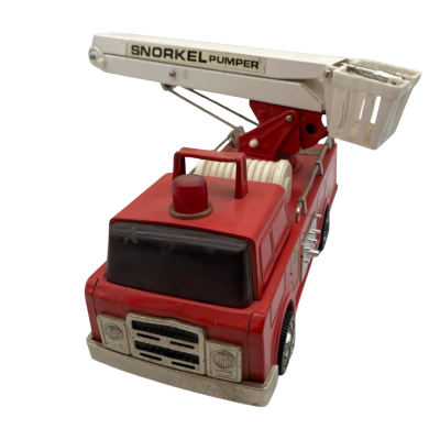 Vintage Metal Snorkel Pumper Fire Engine by Clover