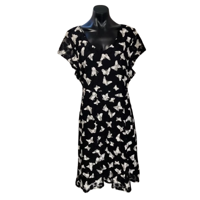 Crossroads Womens  Size 20 Casual Dress Black  / Pattern / White 