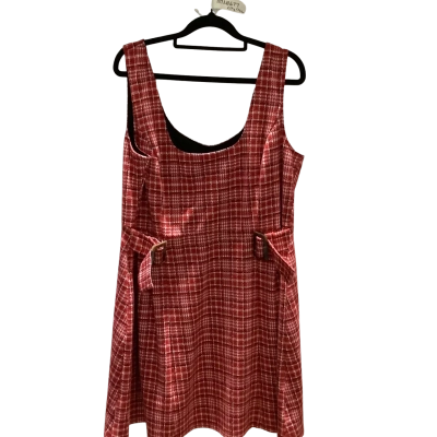 BNWT City Chic Womens Size S Pinafore Black / Red / White RRP $99.95