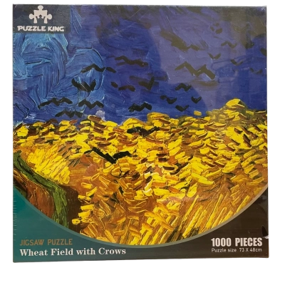 Van Gogh Wheat Field With Crows 1000 Piece Jigsaw Puzzle by Puzzle King