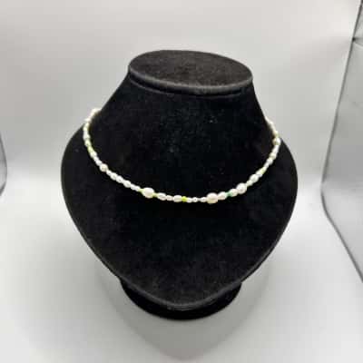Freshwater Rice Pearl Necklace (single strand)