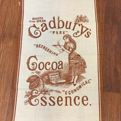 Vintage Tea Towel - Cadbury's Cocoa Essence