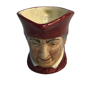 The Cardinal Vintage Royal Doulton Minature qToby Jug 2" tall