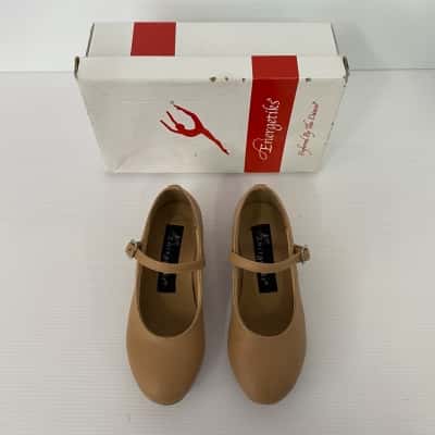 ENERGETIKS , Debut -Flat Heel, Tap Shoe Child’s Size 11, TAN 