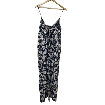 BNWT Forever New Womens Size 16 Jumpsuit Floral / Navy Blue 