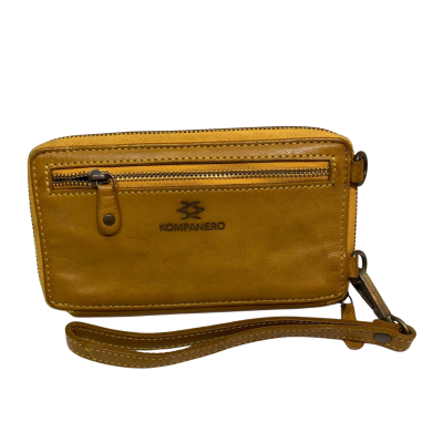Mens Kompanero Genuine Yellow Leather Wallet 