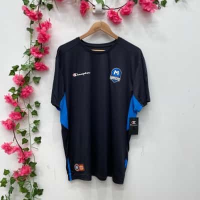 Champion Mens Melbourne United Jersey Size XL Black  / Blue 
