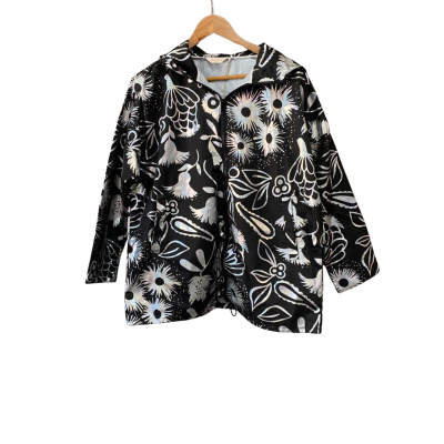 Gorman Womens  Size 8 Raincoat Black  / Silver 