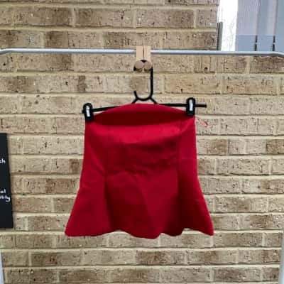 Zara Womens red strapless top Size L 