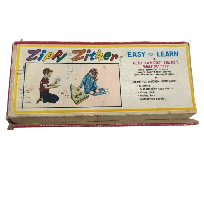Vintage Zippy Zither Made In Japan -missing 1 String
