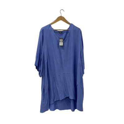 Autograph Womens  Size 30 Short Sleeve Top Blue 