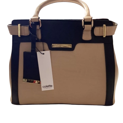 Colette Hayman  Womens Handbag Beige / Black  