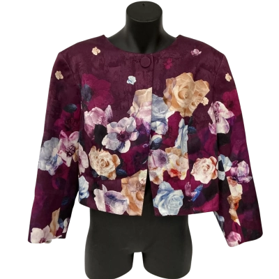 Anthea Crawford Women’s Eloise Jacket Size 16 Magnolia Floral | Brand New | RRP $549