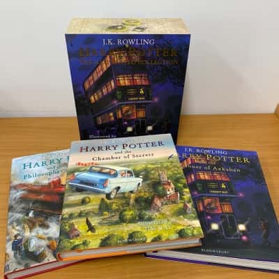 Harry Potter Illustrated collection Books 1-3