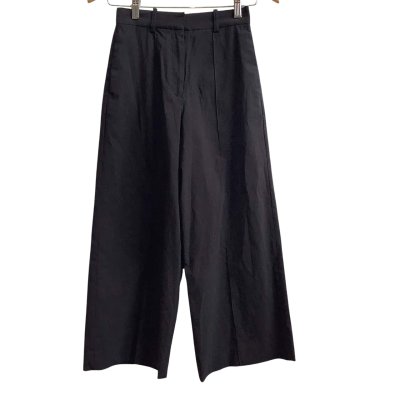 Brand New Metalicus Womens  Label Size XS-S Cropped Pants Wide Leg Pants Black