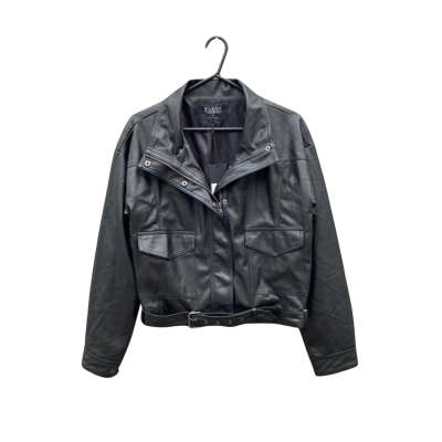 Womens Silent Theory Size 16 Leather Jacket Black  