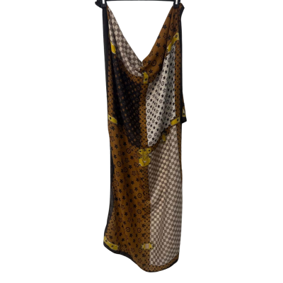 Patterned brown  Scarf 