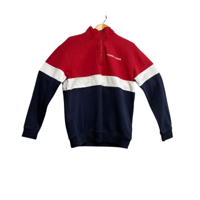Tommy Jeans, Mens, Size S, red, white and blue zip up jumper