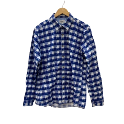 Pepe Jeans Womens  Size XL Long Sleeve Shirt Blue / Checked / White 