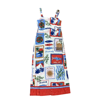 BNWT Sportsgirl Karey Resort Printed Linen Dress Size 10