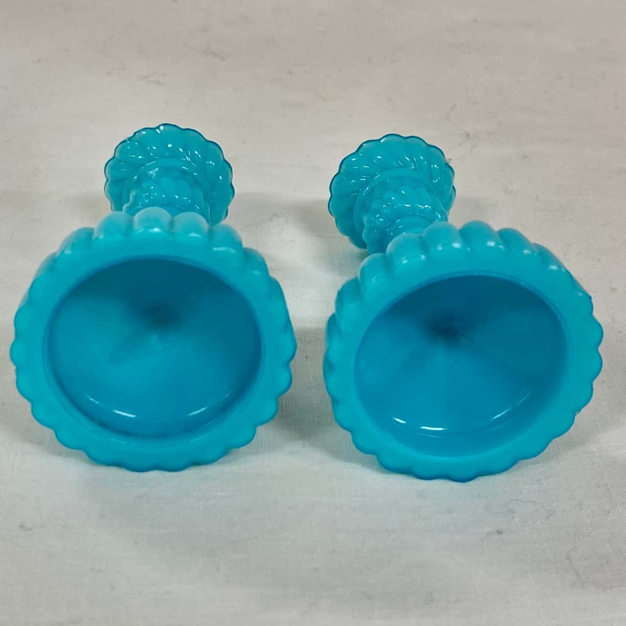 Vintage Glass Taper Candlesticks (s)