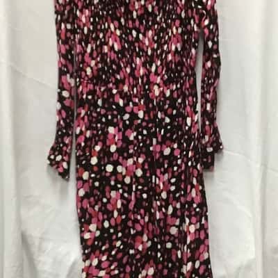 Mister Zimi Womens  Size 10 Long Sleeve Dress Polka Dot 
