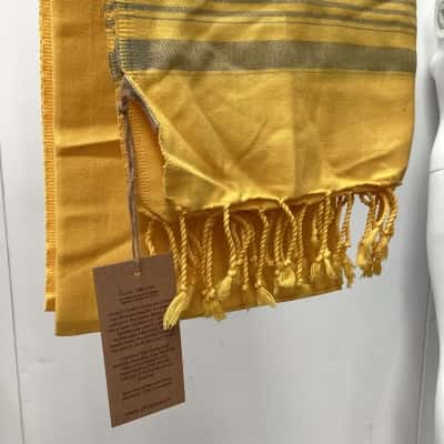 Atolyia yellow Turkish towel/throw large size 