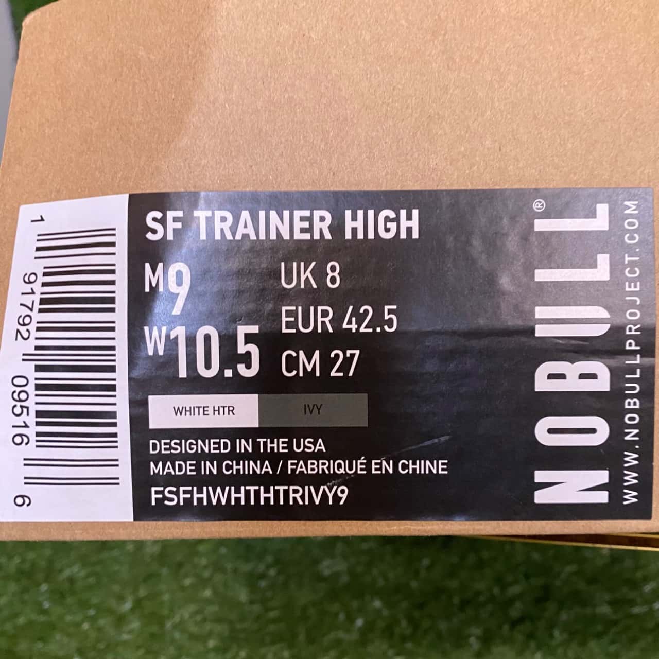 Nobull Light Grey HighTop Sneakers Size 9(s)