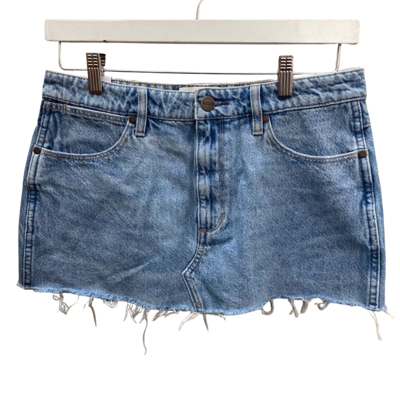 Wrangler Womens Size 8 Denim Blue mini skirt