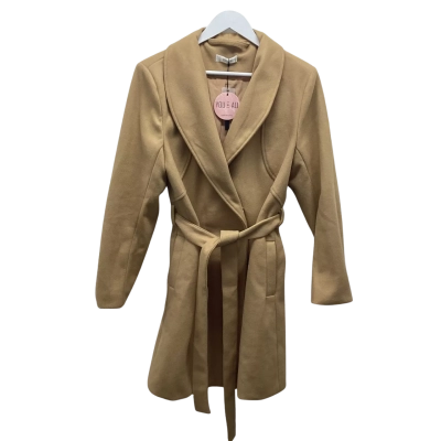 You + All Gorgeous Camel Shawl Collar Coat Size 16 BNWT