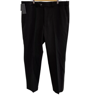City Club Mens Size 102ST Suit Pants Black  
