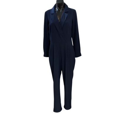 Atmos&Here Womens  Size 10 Jumpsuit Navy Blue 
