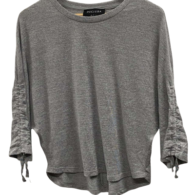 Decjuba Knitted grey polyester jumper, Size S 