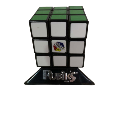 Authentic Spin Master Rubik 3x3 Puzzle Cube With Display Stand