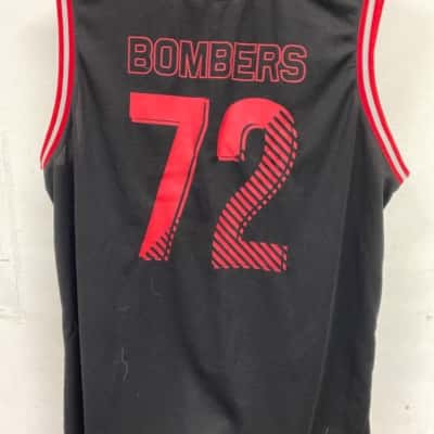 Essendon AFL Mens  Size XL Black  / Red sleeveless top