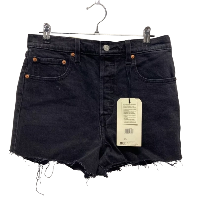 Levi's Womens  Size 30 High Wasted Shorts Black  