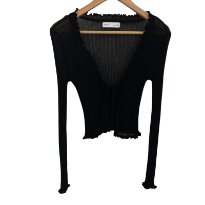 Supré Womens  Size XS Cardigan Black  