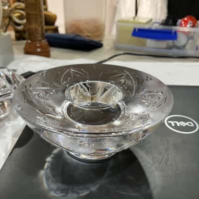 Orrefors Sweden 4 Candel Holders 
