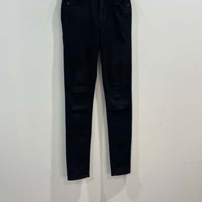Paige Denim Hoxton Ultra Skinny Black Jeans Suze 29