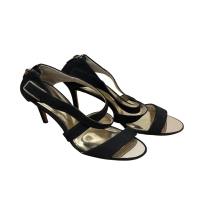 Coach Womens  Size 8.5 Heels Black  / Gold 