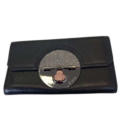 Mimco Womens Leather  Fold Wallet / Purse Black  