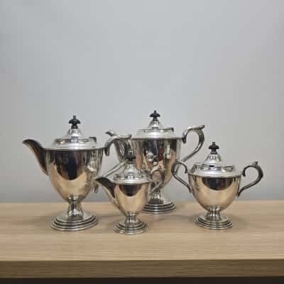 Vintage Paramount Plate EPNS A1 4-Piece Tea & Coffee Set – K.C. Luke Melbourne – Silver Plated