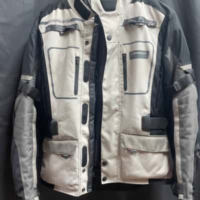 Dri Rider Mens Size M Grey & Black Textile Motorbike Jacket