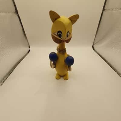 Japanese Kokeshi Dog Figurine 